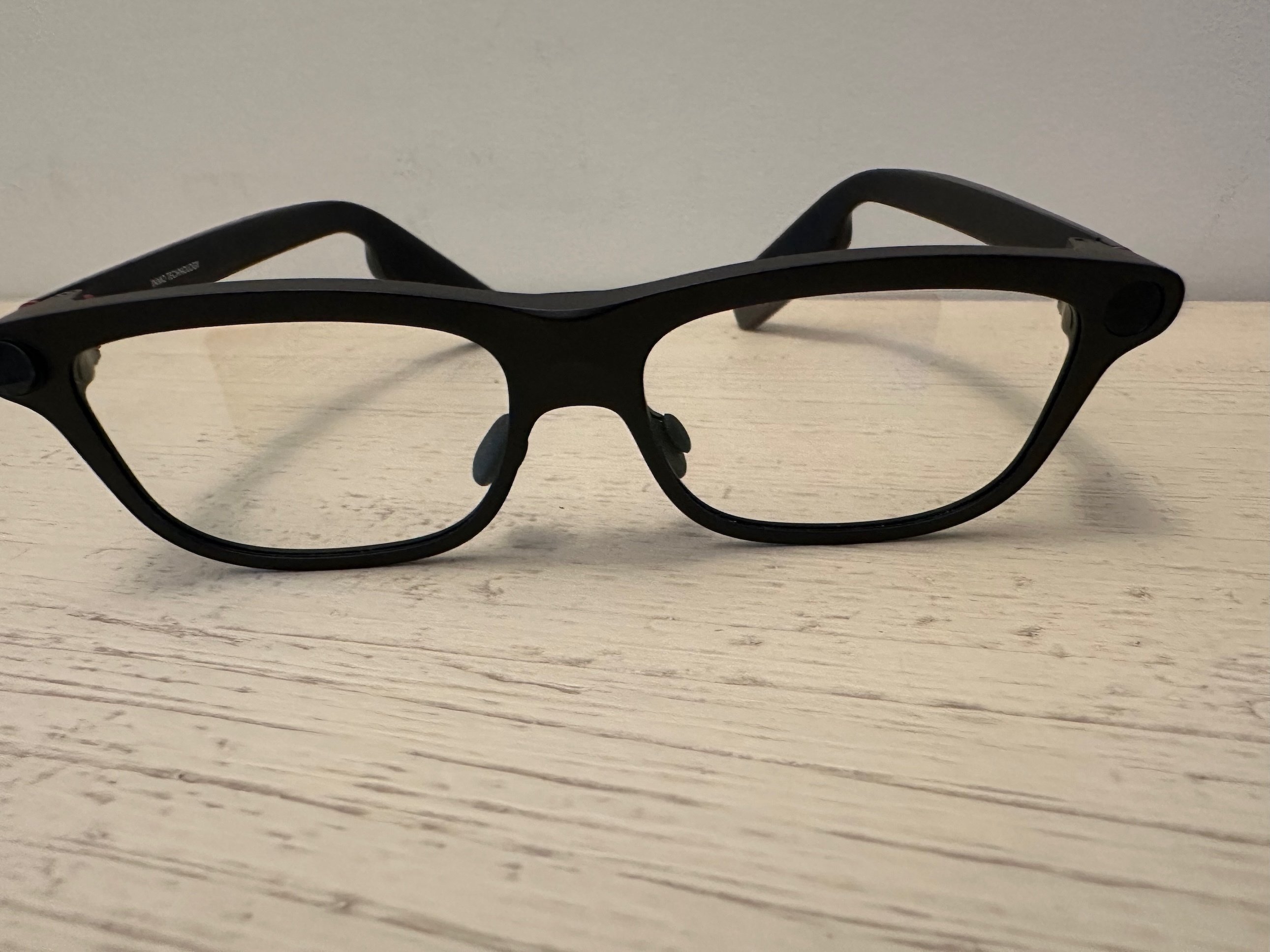 eyeglasses on a table