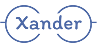 Xander Logo no Slogan Blue on Transparent