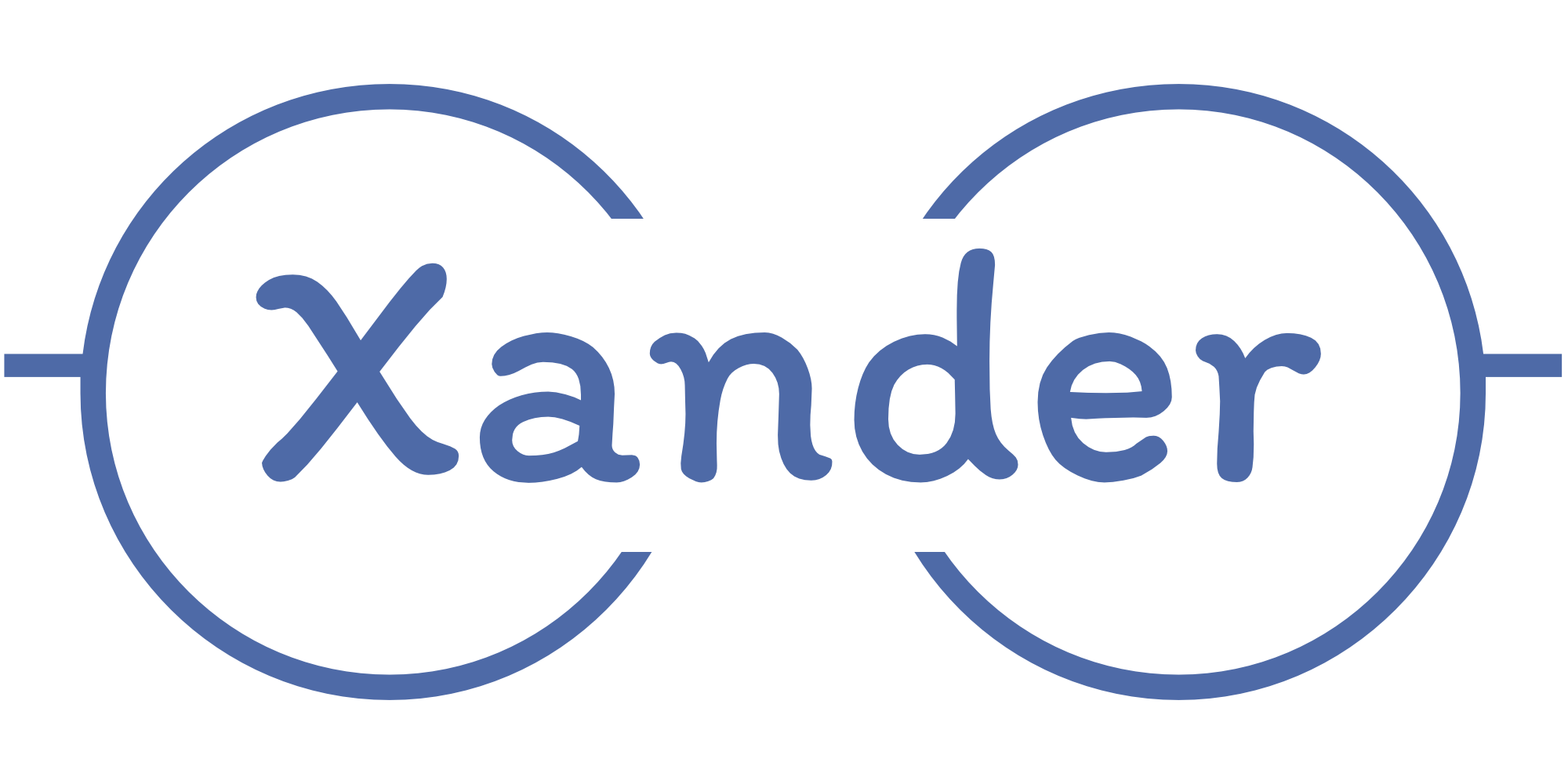 Xander Logo no Slogan Blue on Transparent Xander Logo no Slogan Blue on Transparent